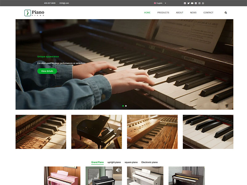钢琴乐器响应式9499www威尼斯官网